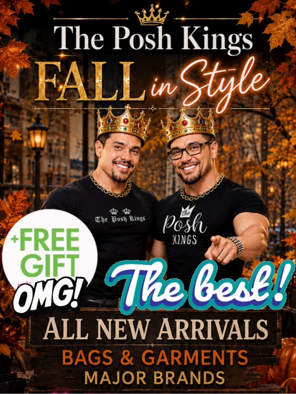 πHUGE SALE, FREE GIFTS, NONSTOP GIVEAWAYS, POL, EASEL, BRAHMIN, VERSACE, MCM